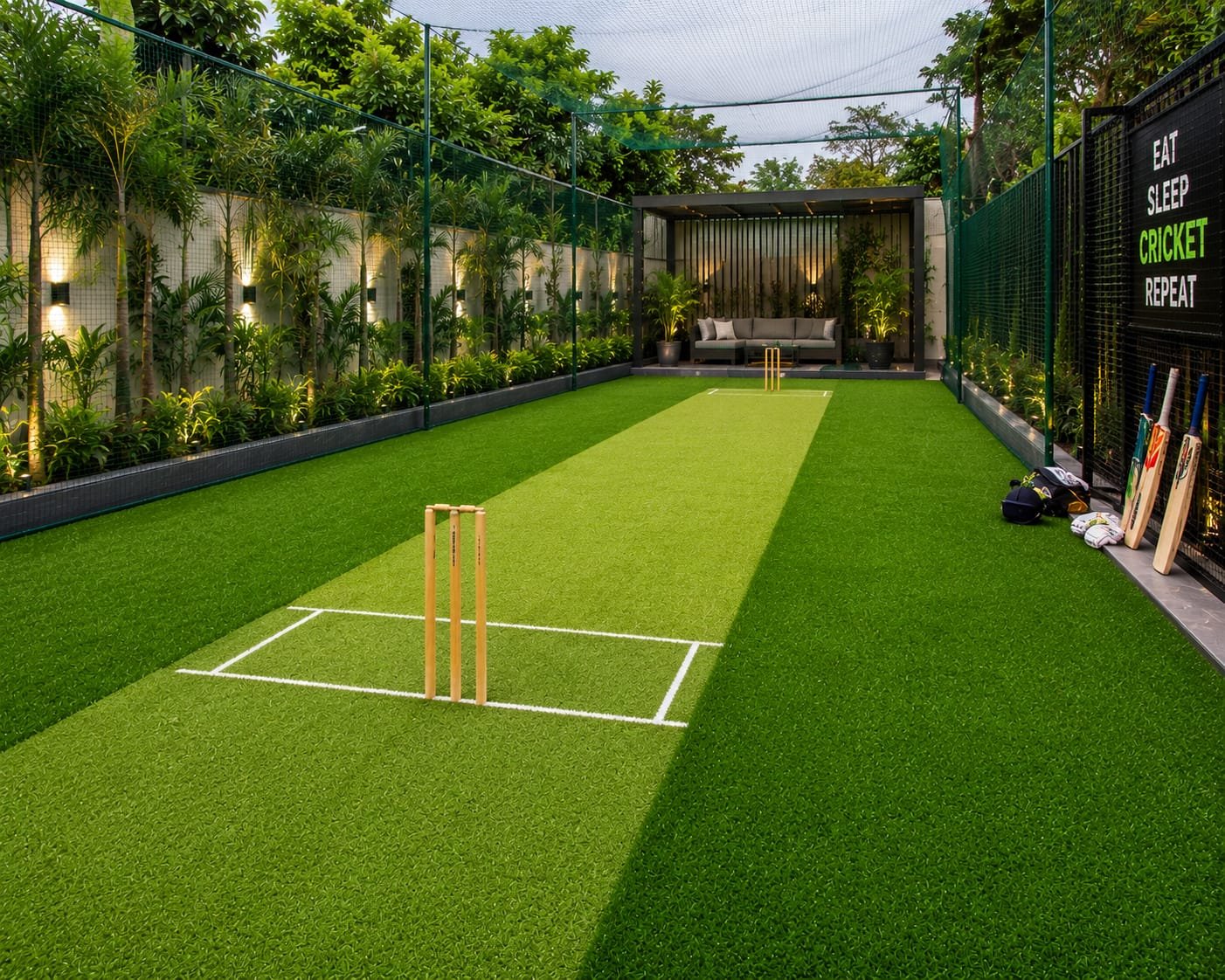Cricket practice nets in Nanded