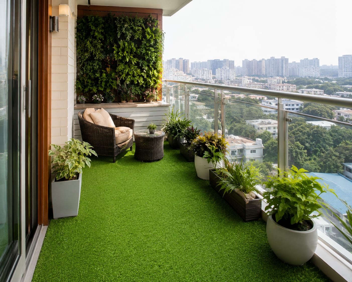 Premium artificial grass installation project