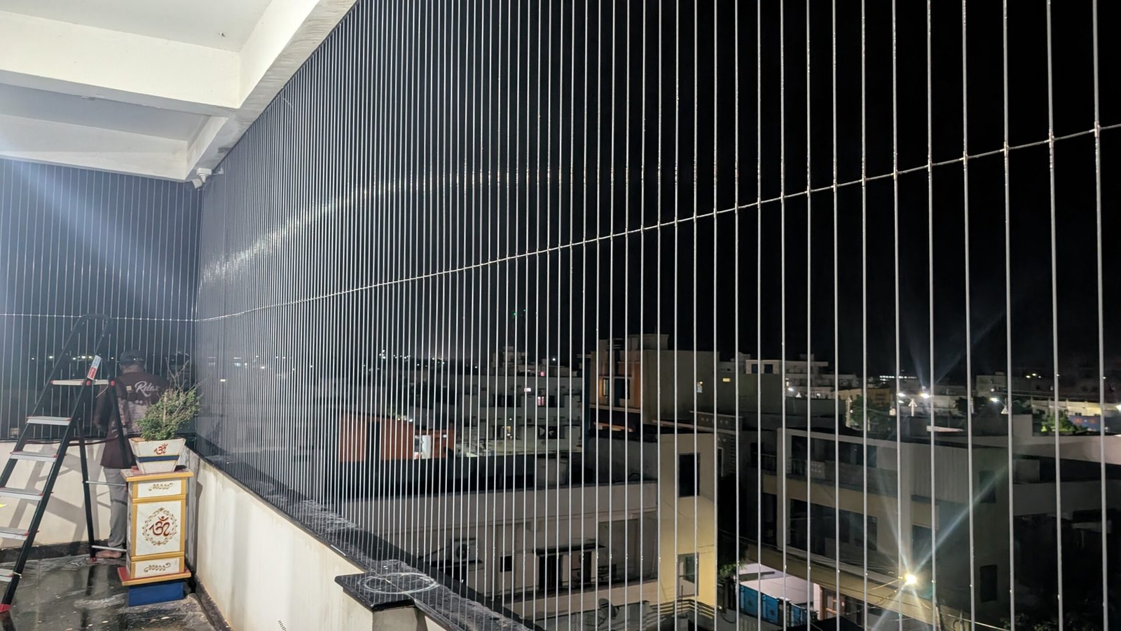 Modern balcony invisible grills
